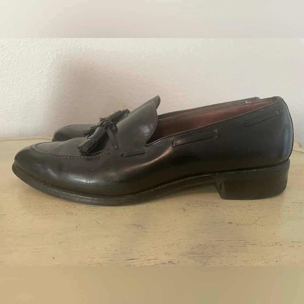 Allen Edmonds Made in USA Grayson Tasseled Leather Loafer in Black 13 B‎ $425